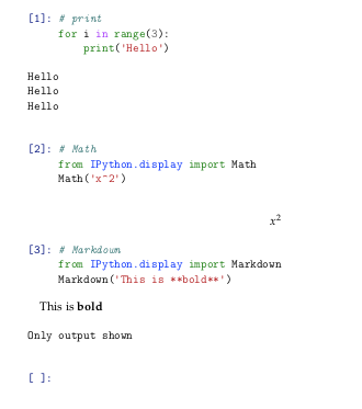 nbconvert output without template